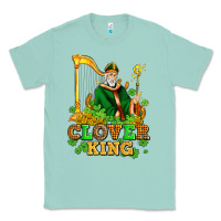 Seafoam st patricks clover king  with shamrocks Classic Tee - AdoDesignShop
