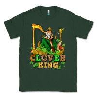 Sports Green st patricks clover king  with shamrocks Classic Tee - AdoDesignShop