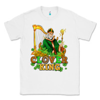 White st patricks clover king  with shamrocks Classic Tee - AdoDesignShop