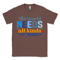 Chestnut The world needs all kinds of minds Classic Tee - CowhideDigitalArt