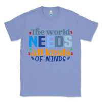 Colony Blue The world needs all kinds of minds Classic Tee - CowhideDigitalArt