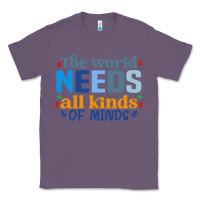 Lavender The world needs all kinds of minds Classic Tee - CowhideDigitalArt