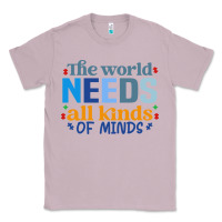 Lilac The world needs all kinds of minds Classic Tee - CowhideDigitalArt