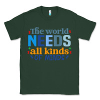 Sports Green The world needs all kinds of minds Classic Tee - CowhideDigitalArt
