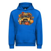Cobalt Fall School Bus Urban Hoodie - texasbilliewilder