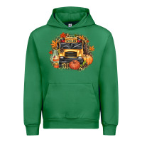 Emerald Fall School Bus Urban Hoodie - texasbilliewilder