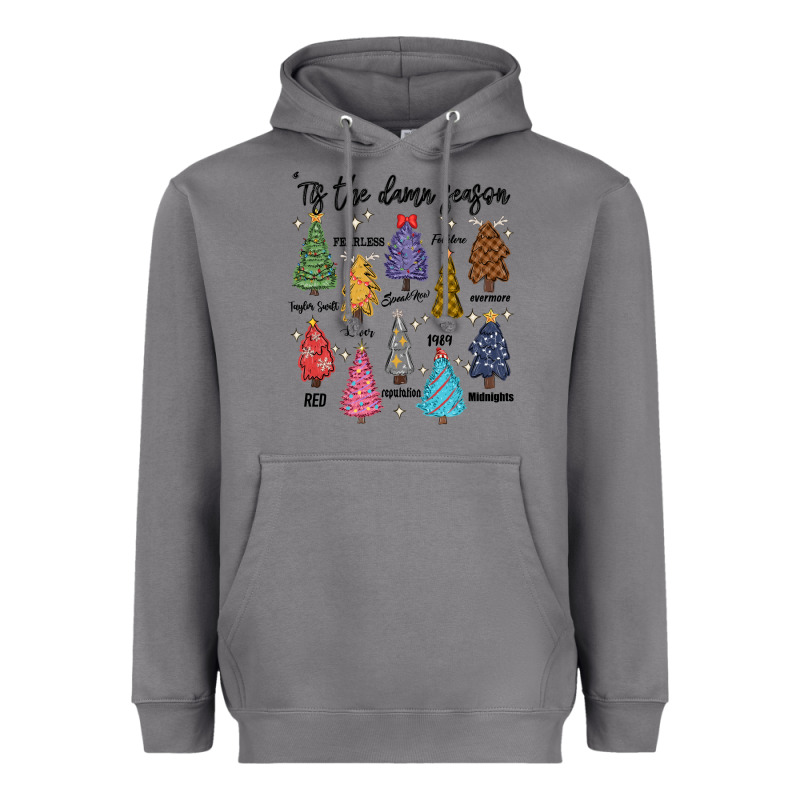 Tis The Damn Season Music Heavyweight Hoodie by MaliasSmallBusiness | Teevron