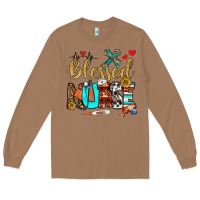 Toasted Coconut blessed nurse Long Sleeve Tee - BundleAndBundleShop
