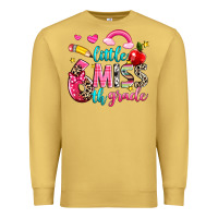 Antique Gold little miss sixth grade Premium Sweatshirt - NancyCooperArtShop