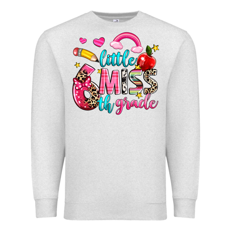Little Miss Sixth Grade Premium Sweatshirt by NancyCooperArtShop | Teevron