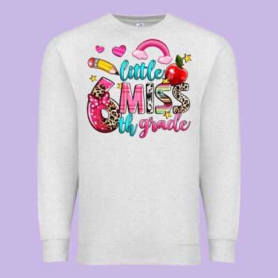 Little Miss Sixth Grade Premium Sweatshirt Designed By Nancycooperartshop