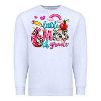 White little miss sixth grade Premium Sweatshirt - NancyCooperArtShop