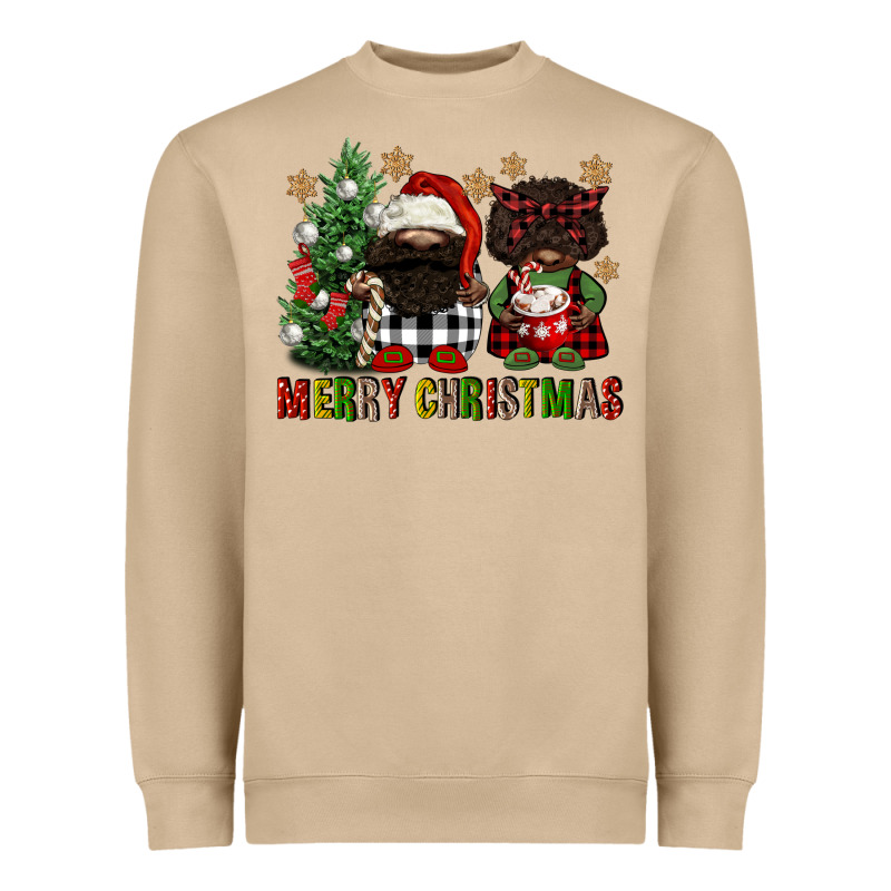 Merry Christmas Buffalo Afro Gnomies Heavyweight Sweatshirt by FaDigitalArtStudio | Teevron