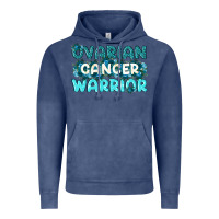 Vintage Denim Ovarian Cancer Warrior Vintage Hoodie - texasbilliewilder