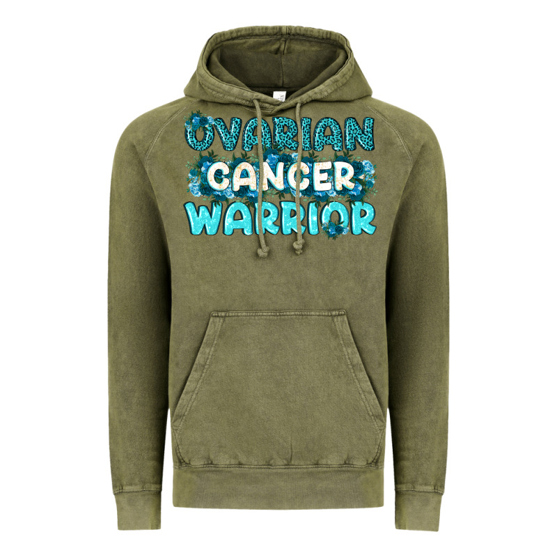 Ovarian Cancer Warrior Vintage Hoodie by texasbilliewilder | Teevron