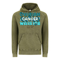 Vintage Olive Ovarian Cancer Warrior Vintage Hoodie - texasbilliewilder