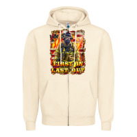 Sandshell First In last Out Firefighter Zipper Hoodie - LillyAllenDesigns