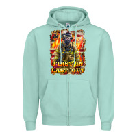 Seafoam First In last Out Firefighter Zipper Hoodie - LillyAllenDesigns