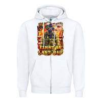 White First In last Out Firefighter Zipper Hoodie - LillyAllenDesigns