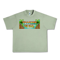 Oil Green western teacher off duty 16oz libbey glass Urban Heavy Tee - HRA Design Shop