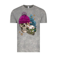 Winter Skeleton Skull Vintage Tee | Teevron