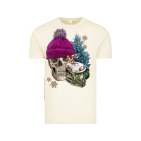Vintage Arctic winter skeleton skull Vintage Tee - FaDigitalArtStudio