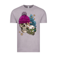 Vintage Zinc winter skeleton skull Vintage Tee - FaDigitalArtStudio