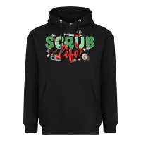 Black scrub life Heavyweight Hoodie - MaliasSmallBusiness