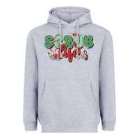 Heather Grey scrub life Heavyweight Hoodie - MaliasSmallBusiness