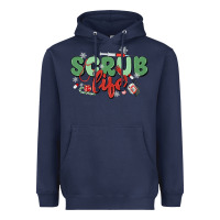 Navy scrub life Heavyweight Hoodie - MaliasSmallBusiness