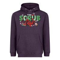 Plum scrub life Heavyweight Hoodie - MaliasSmallBusiness