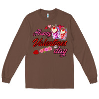 Chestnut happy valentines day Long Sleeve Tee - AdoDesignShop