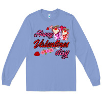 Colony Blue happy valentines day Long Sleeve Tee - AdoDesignShop