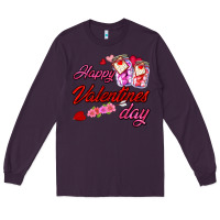 Plum happy valentines day Long Sleeve Tee - AdoDesignShop