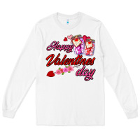 White happy valentines day Long Sleeve Tee - AdoDesignShop