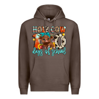Coffee holy cow 100 days of school Premium Hoodie - Artiststas