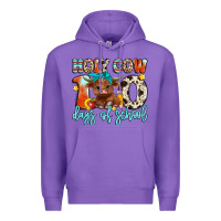 Purple holy cow 100 days of school Premium Hoodie - Artiststas