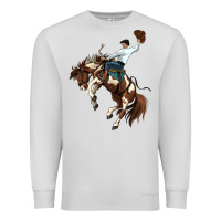 Dove Grey american paint horse rodeo cowboy Premium Sweatshirt - MaliasSmallBusiness