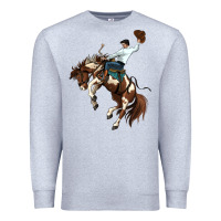 Heather Grey american paint horse rodeo cowboy Premium Sweatshirt - MaliasSmallBusiness
