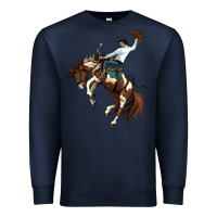 Navy american paint horse rodeo cowboy Premium Sweatshirt - MaliasSmallBusiness