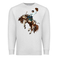 Oatmeal Heather american paint horse rodeo cowboy Premium Sweatshirt - MaliasSmallBusiness