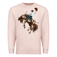 Pale Pink american paint horse rodeo cowboy Premium Sweatshirt - MaliasSmallBusiness