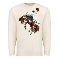 Sandshell american paint horse rodeo cowboy Premium Sweatshirt - MaliasSmallBusiness