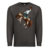 Smoke american paint horse rodeo cowboy Premium Sweatshirt - MaliasSmallBusiness