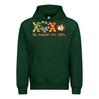 Forest Green Xoxo the original love letters Urban Hoodie - NancyCooperArtShop