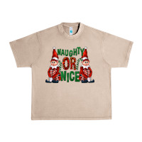 French Oak Naughty or nice christmas elfs Urban Heavy Tee - FaDigitalArtStudio