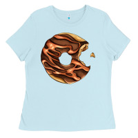Baby Blue chocolate donut Ladies Tee - AdoDesignShop