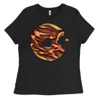 Black chocolate donut Ladies Tee - AdoDesignShop