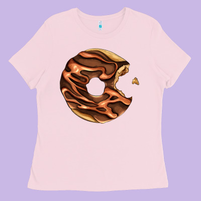 Chocolate Donut Ladies Tee Designed By Adodesignshop