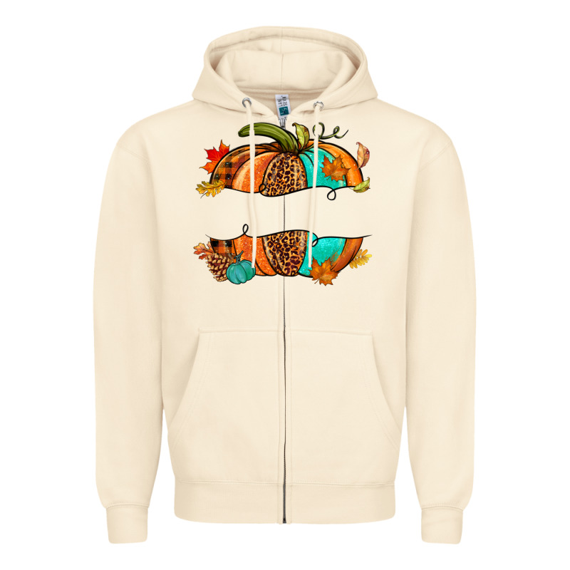 Custom Pumpkin Name Zipper Hoodie by NancyCooperArtShop | Teevron